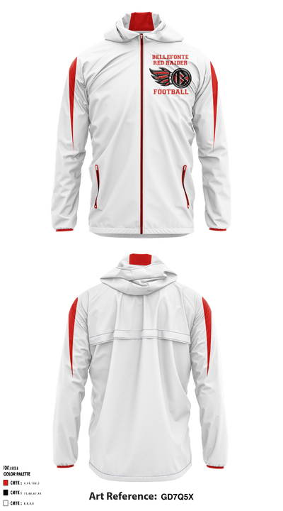 Bellefonte Youth Football And Cheerleading 3157764 Windbreaker - 1