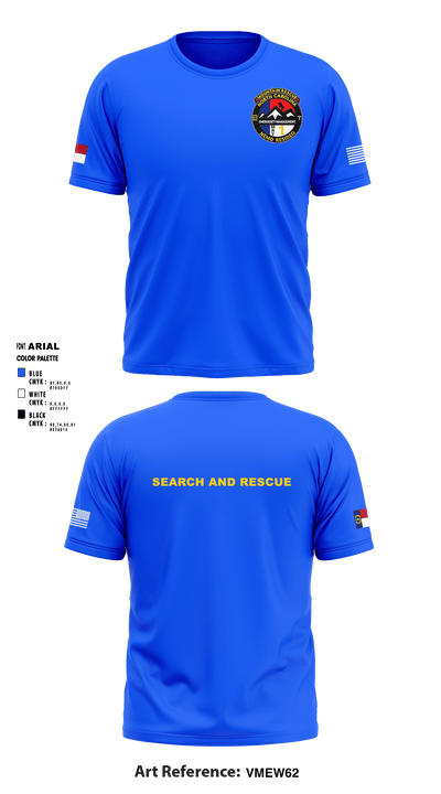 Mountain Rescue Team 1 22343308 Short Sleeve Performance Shirt - 1