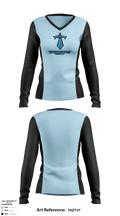 Van Cortlandt Titans 36698099 Women's Long Sleeve V-neck Shirt - 1