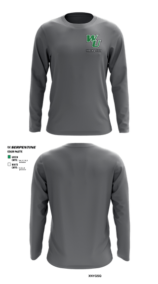 Long Sleeve Performance Shirt, Wilmington University Track, Track & Field, Teamtime, Team time, sublimation, custom sports apparel, team uniforms, spirit wear, spiritwear, sports uniforms, custom shirts, team store, custom team store, fundraiser sports, apparel fundraiser