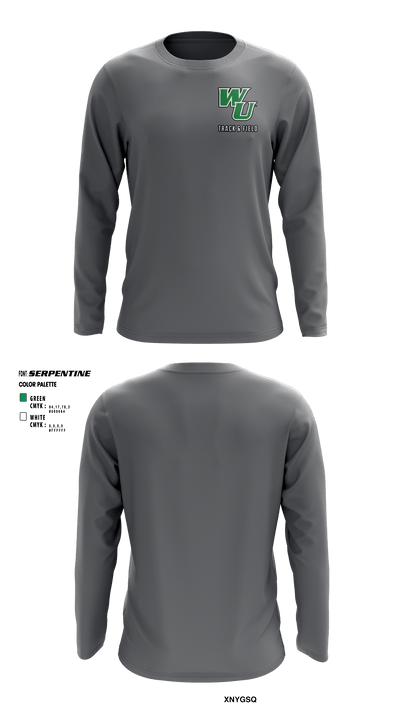 Wilmington University Track 37638015 Long Sleeve Performance Shirt - 8