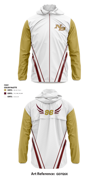 Windbreaker, Ninety Six High School, , Teamtime, Team time, sublimation, custom sports apparel, team uniforms, spirit wear, spiritwear, sports uniforms, custom shirts, team store, custom team store, fundraiser sports, apparel fundraiser