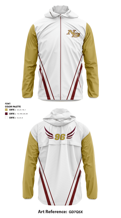 Ninety Six High School 75936573 Windbreaker - 1