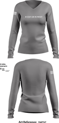 B Co/1-29 IN REGT 97959720 Women's Long Sleeve V-neck Shirt - 1