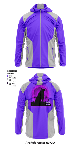 Windbreaker, Blód Vargr, E-Sports, Teamtime, Team time, sublimation, custom sports apparel, team uniforms, spirit wear, spiritwear, sports uniforms, custom shirts, team store, custom team store, fundraiser sports, apparel fundraiser