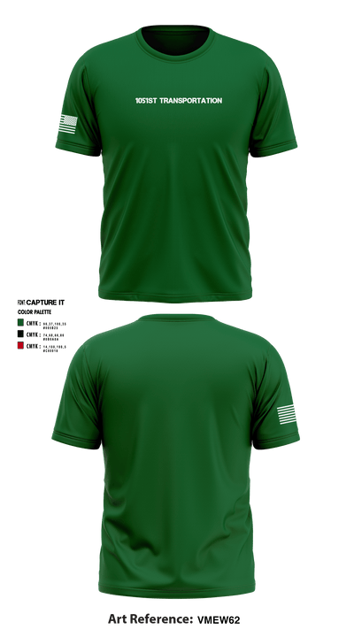 1051st Transportation 729902 Short Sleeve Performance Shirt - 1