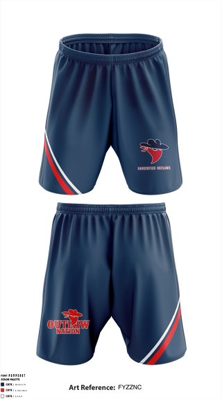 Athletic Shorts With Pockets, Saugerties Outlaws Youth Football, Football, Teamtime, Team time, sublimation, custom sports apparel, team uniforms, spirit wear, spiritwear, sports uniforms, custom shirts, team store, custom team store, fundraiser sports, apparel fundraiser