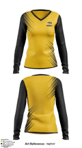 Cuyahoga Falls High School Softball 63294652 Women's Long Sleeve V-neck Shirt - 1
