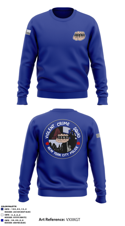 Violent crime squad 63022699 Crew Neck Sweatshirt - 1