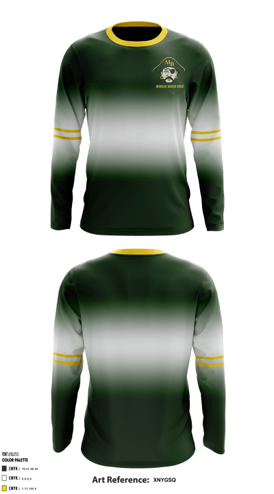 Myrtle Beach Golf 33349272 Long Sleeve Performance Shirt - 1