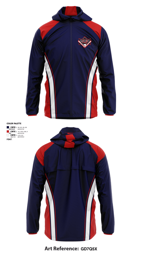 Windbreaker, Crosby Sports Association, Baseball, Teamtime, Team time, sublimation, custom sports apparel, team uniforms, spirit wear, spiritwear, sports uniforms, custom shirts, team store, custom team store, fundraiser sports, apparel fundraiser