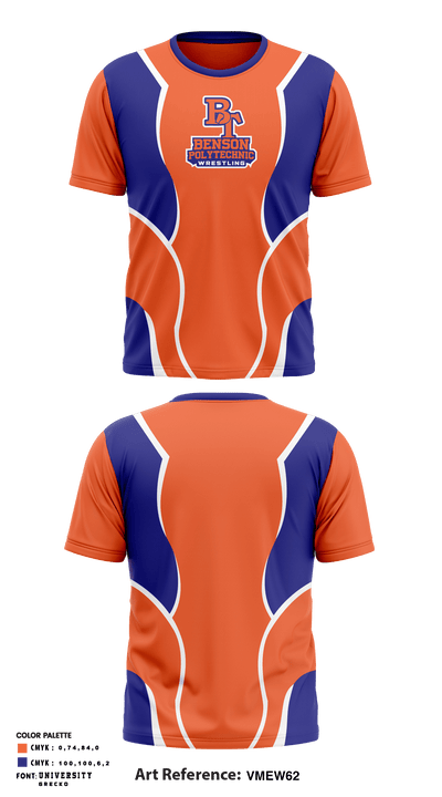 Benson Polytechnic High School Wrestling 45505519 Short Sleeve Performance Shirt - 1