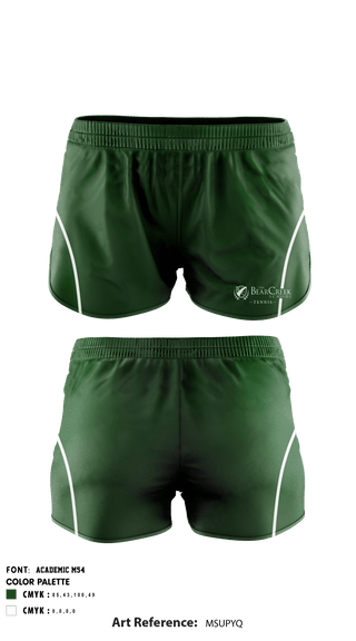 Women's Shorts, The Bear Creek Upper School Tennis, Tennis, Teamtime, Team time, sublimation, custom sports apparel, team uniforms, spirit wear, spiritwear, sports uniforms, custom shirts, team store, custom team store, fundraiser sports, apparel fundraiser