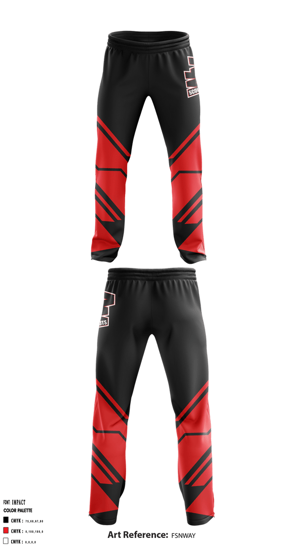 Sweatpants, West Valley Scouts, Football, Teamtime, Team time, sublimation, custom sports apparel, team uniforms, spirit wear, spiritwear, sports uniforms, custom shirts, team store, custom team store, fundraiser sports, apparel fundraiser