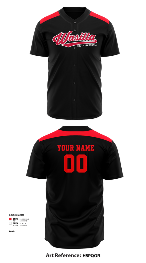 Full Button Baseball Jersey, Wasilla Youth Baseball League, Baseball, Teamtime, Team time, sublimation, custom sports apparel, team uniforms, spirit wear, spiritwear, sports uniforms, custom shirts, team store, custom team store, fundraiser sports, apparel fundraiser