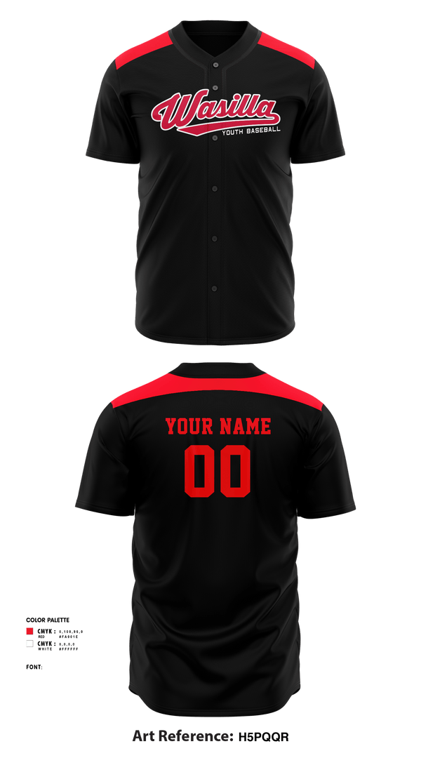 Full Button Baseball Jersey, Wasilla Youth Baseball League, Baseball, Teamtime, Team time, sublimation, custom sports apparel, team uniforms, spirit wear, spiritwear, sports uniforms, custom shirts, team store, custom team store, fundraiser sports, apparel fundraiser