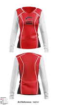 Colon High School Volleyball 83920382 Women's Long Sleeve V-neck Shirt - 1