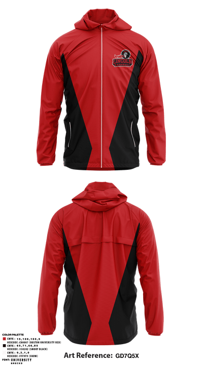 Lincoln High School Baseball 29714411 Windbreaker - 1