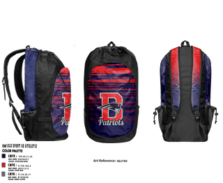 Gear Bag, Patriots, Men's Basketball, Teamtime, Team time, sublimation, custom sports apparel, team uniforms, spirit wear, spiritwear, sports uniforms, custom shirts, team store, custom team store, fundraiser sports, apparel fundraiser