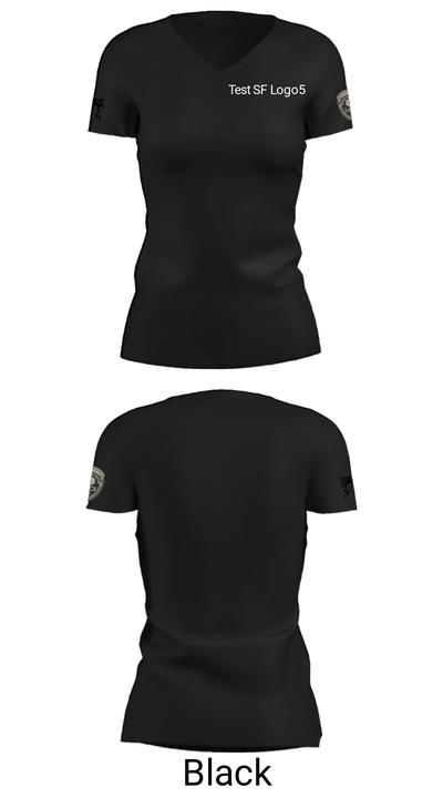 Test SF Logo 16004450 Women's Short Sleeve V-neck Shirt - 5
