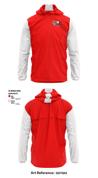 B Buzz Baseball League 70409945 Windbreaker - 1