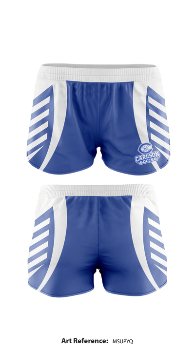 Carlson High School Soccer 17707437 Women's Shorts - 1