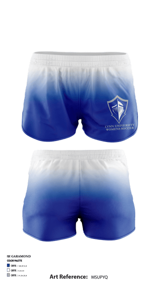 Women's Shorts, Lynn University, Women's Soccer, Teamtime, Team time, sublimation, custom sports apparel, team uniforms, spirit wear, spiritwear, sports uniforms, custom shirts, team store, custom team store, fundraiser sports, apparel fundraiser