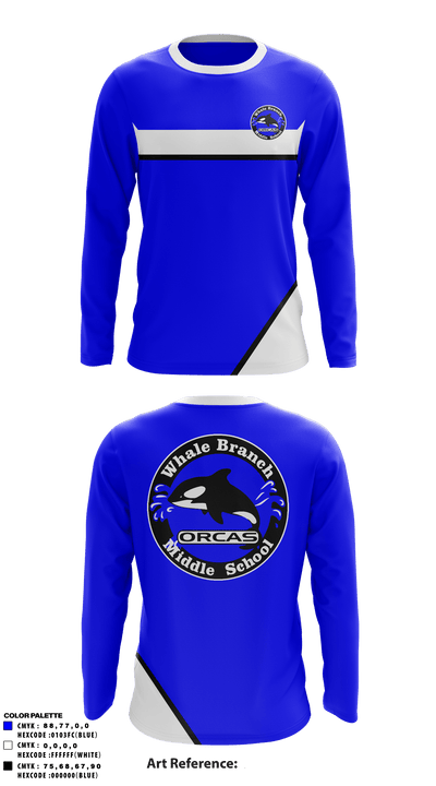 Whale Branch Middle School 47957479 Long Sleeve Performance Shirt - 1