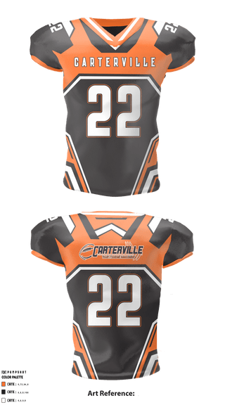 Football Jersey, Carterville Youth Football, Football, Teamtime, Team time, sublimation, custom sports apparel, team uniforms, spirit wear, spiritwear, sports uniforms, custom shirts, team store, custom team store, fundraiser sports, apparel fundraiser