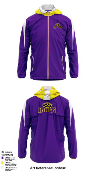 Windbreaker, Alexandria Kings Basketball, Men's Basketball, Teamtime, Team time, sublimation, custom sports apparel, team uniforms, spirit wear, spiritwear, sports uniforms, custom shirts, team store, custom team store, fundraiser sports, apparel fundraiser