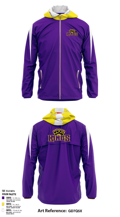 Alexandria Kings Basketball 63523785 Windbreaker - 1