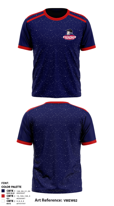 Patapsco High School Track 26396171 Short Sleeve Performance Shirt - 1