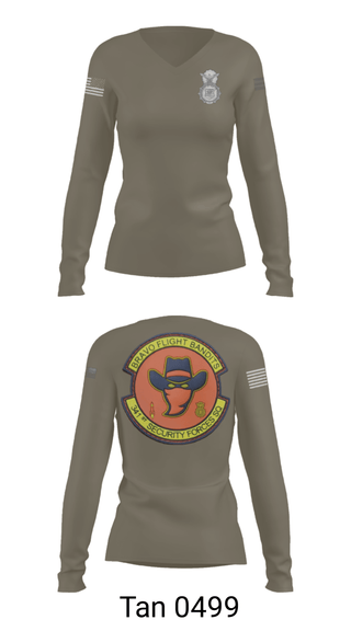 Women's Long Sleeve Vneck Shirt, , Air Force, Teamtime, Team time, sublimation, custom sports apparel, team uniforms, spirit wear, spiritwear, sports uniforms, custom shirts, team store, custom team store, fundraiser sports, apparel fundraiser