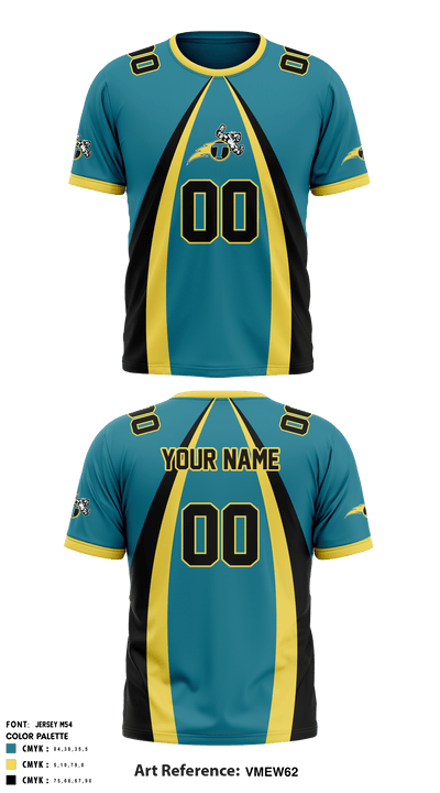NE Thunder Football 21044517 Short Sleeve Performance Shirt - 2