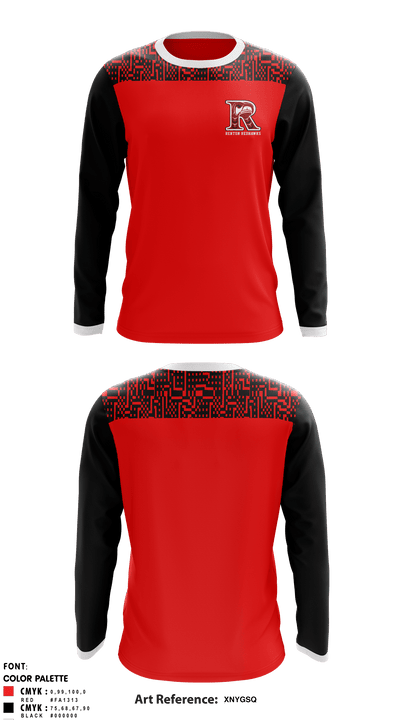 Renton Redhawks 34124165 Long Sleeve Performance Shirt - 1