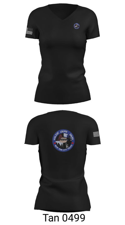 Violent crime squad 63022699 Women's Short Sleeve V-neck Shirt - 29
