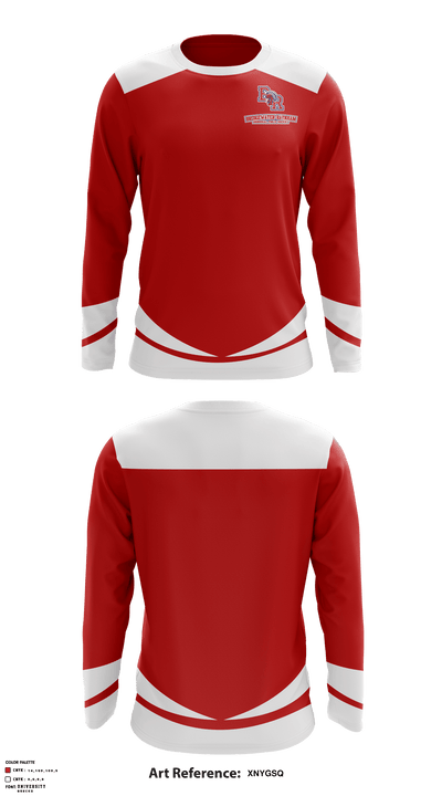 Bridgewater-Raynham Regional High School Hockey 84238221 Long Sleeve Performance Shirt - 2