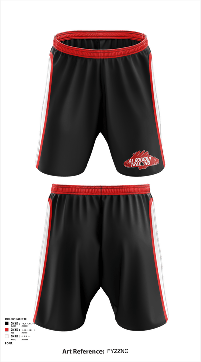 A1RockOut Training 96332002 Athletic Shorts With Pockets - 2
