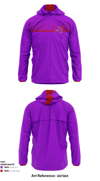 YMCA Of Concord 79521334 Windbreaker - 1