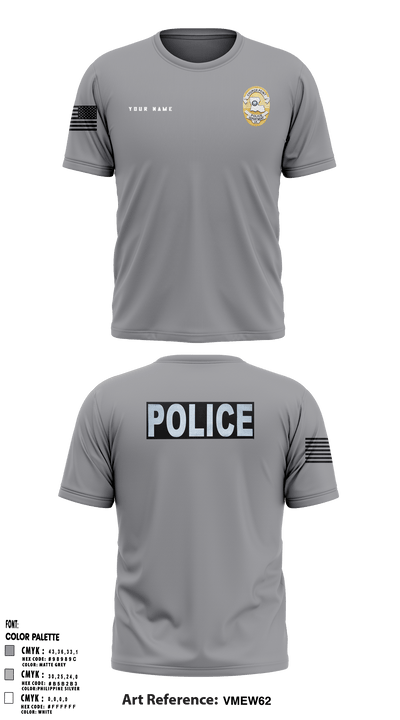 Church Point Police 92600366 Short Sleeve Performance Shirt - 2