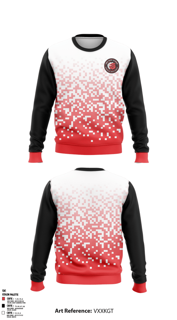 Crew Neck Sweatshirt, Kroc Swim Academy, School Spirit Store, Teamtime, Team time, sublimation, custom sports apparel, team uniforms, spirit wear, spiritwear, sports uniforms, custom shirts, team store, custom team store, fundraiser sports, apparel fundraiser