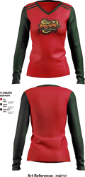 Primal Scales 55023388 Women's Long Sleeve V-neck Shirt - 1