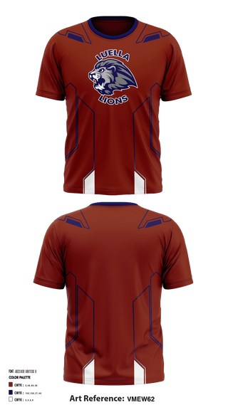 Short Sleeve Performance Shirt, Luella Middle School Football, Football, Teamtime, Team time, sublimation, custom sports apparel, team uniforms, spirit wear, spiritwear, sports uniforms, custom shirts, team store, custom team store, fundraiser sports, apparel fundraiser