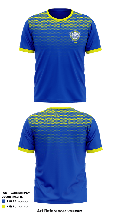 Tattnall County High School Track 30912686 Short Sleeve Performance Shirt - 1