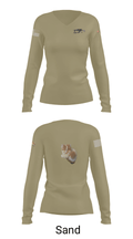 ISS 6154351 Women's Long Sleeve V-neck Shirt - 42