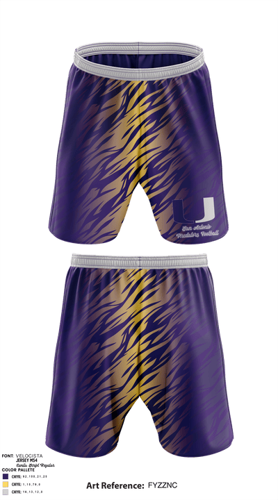 San Antonio Predators 16651278 Athletic Shorts With Pockets - 2