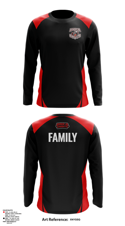 Homer Jr. Knights 63034779 Long Sleeve Shooting Shirt - 3