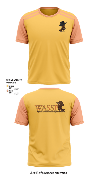 Wyoming Association of Secondary School Principals 79829296 Short Sleeve Performance Shirt - 3