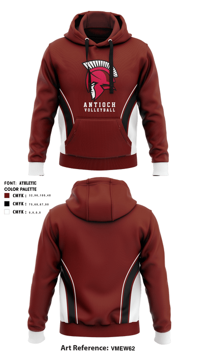Antioch Middle School Volleyball 9817929 Hoodie - 2
