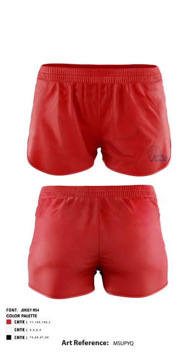 Colusa High School Volleyball 88435722 Women's Shorts - 4